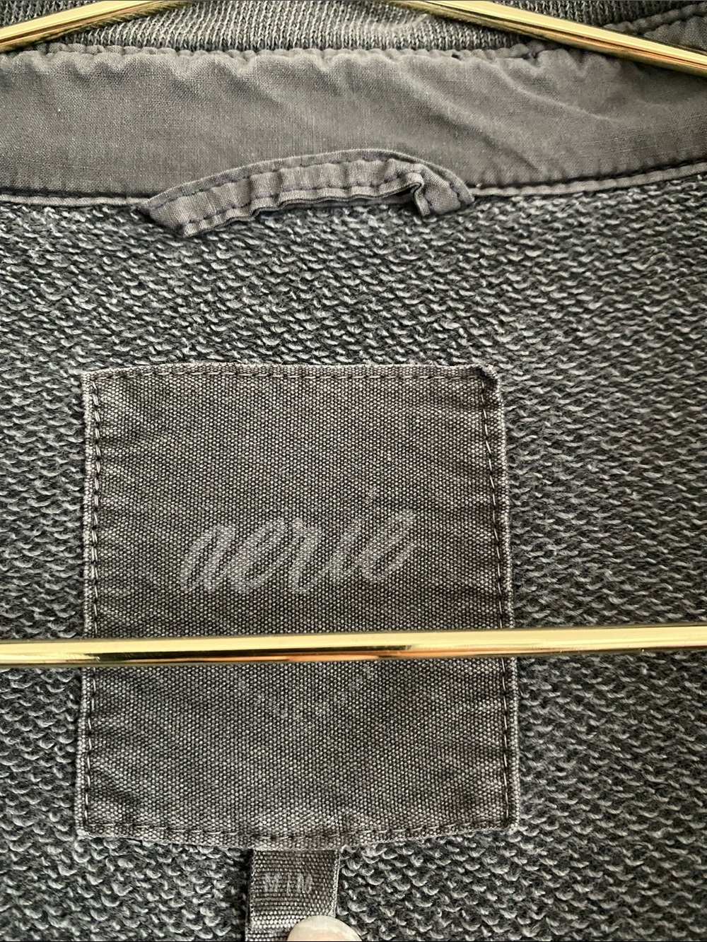 Aerie Washed Charcoal Oversized Fleece Button Down Sweatshirt - Picture 4 of 11